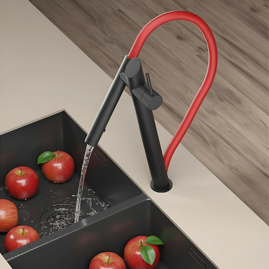 Single-Lever Swivel Kitchen Mixer Tap — Solid Brass