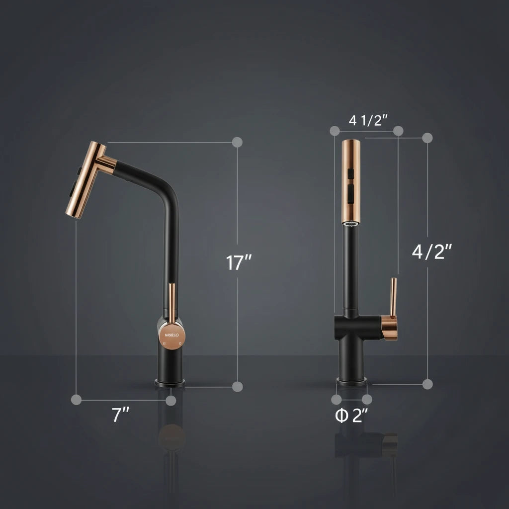 Designer Pull-Down Kitchen Faucet – High Arc Precision Spray