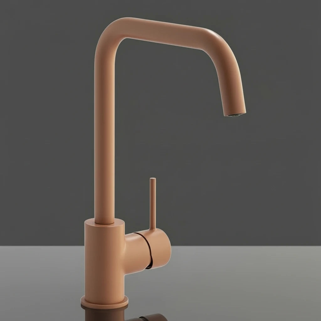 Single-Lever Kitchen Mixer Tap — Terracotta Finish