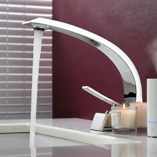 BONADE Single Hole Brass Basin Faucet in Chrome