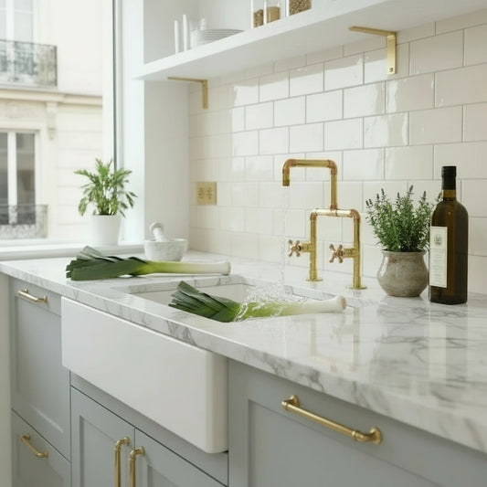 Handcrafted Solid Brass Kitchen Faucet — Artisan Finish