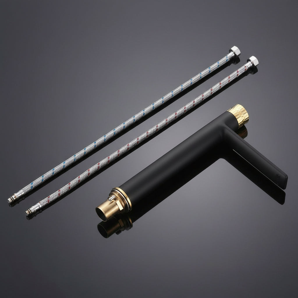 Black & Gold Bathroom Mixer Tap — Contemporary Luxury Design