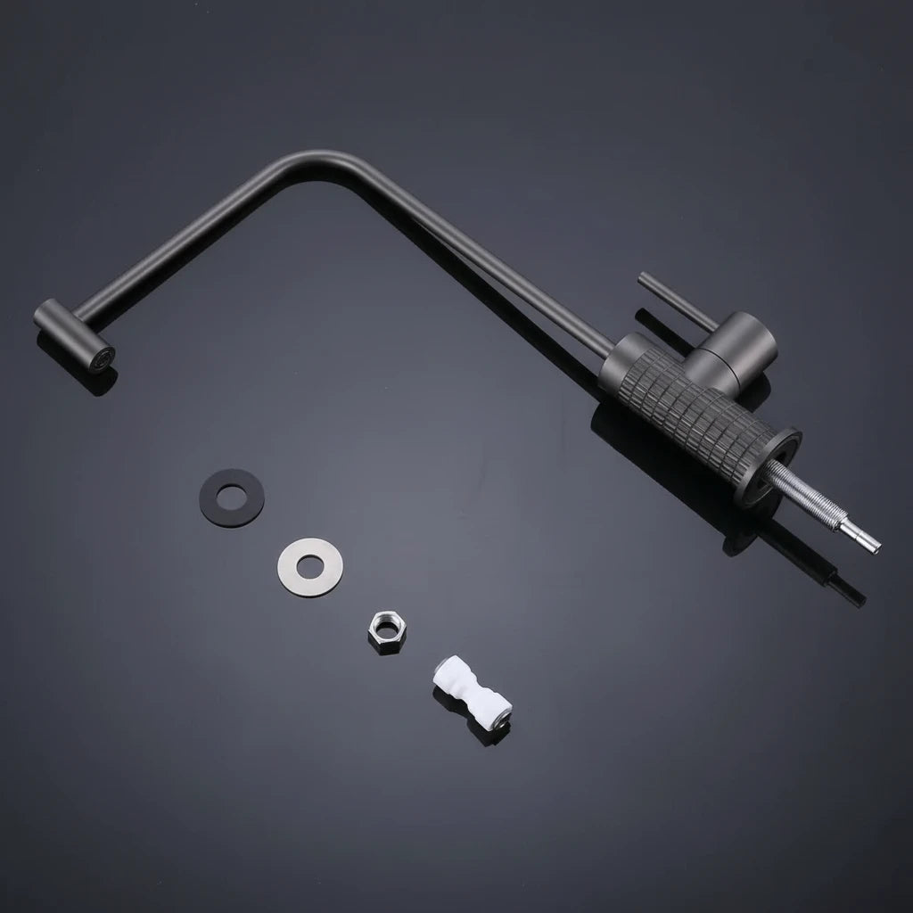 Knurled Brass Water Filter Faucet — Solid Brass