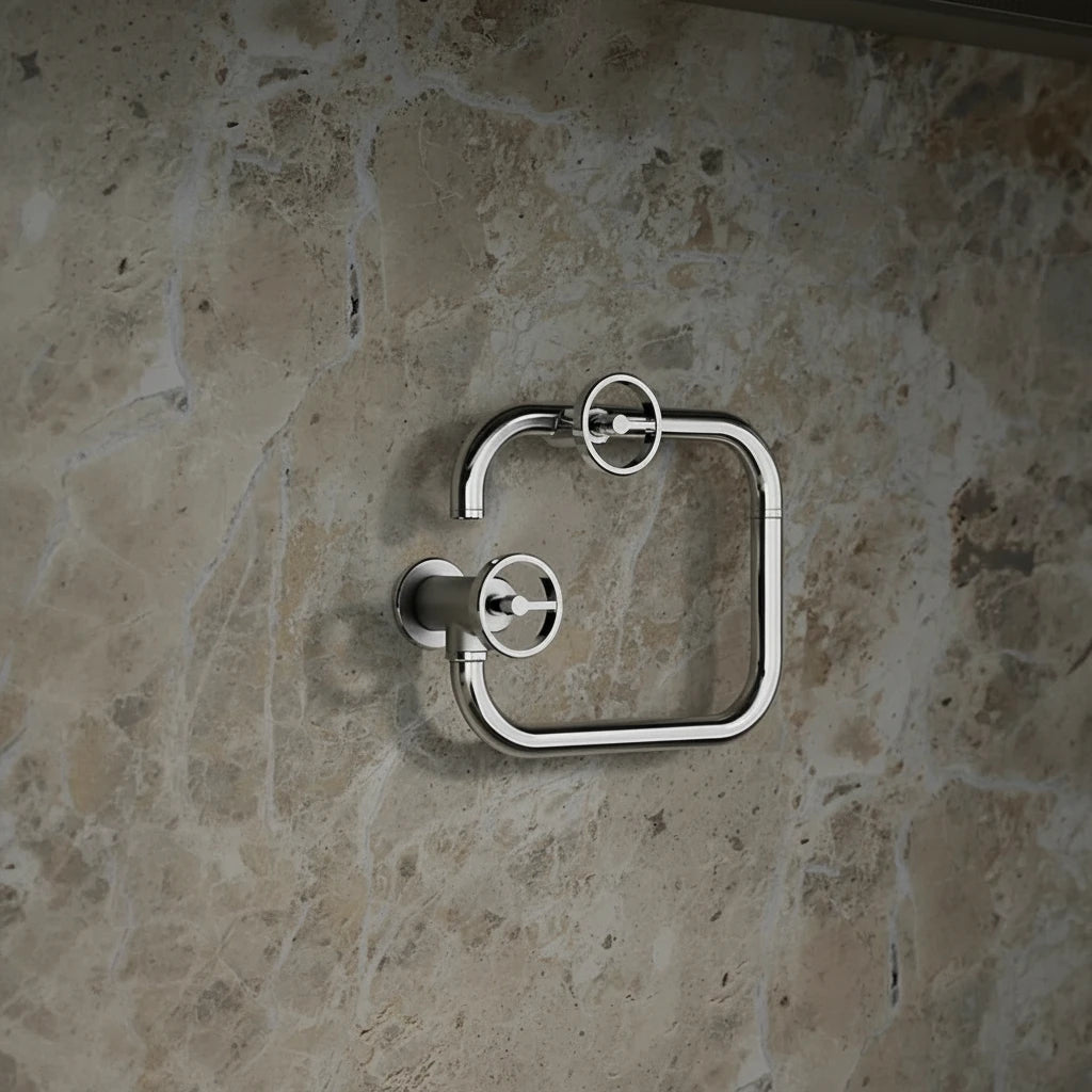 Wall-Mounted Pot Filler Faucet – Foldable Dual-Arm Precision Design