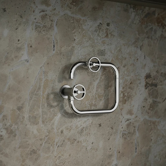 Wall-Mounted Pot Filler Faucet – Foldable Dual-Arm Precision Design