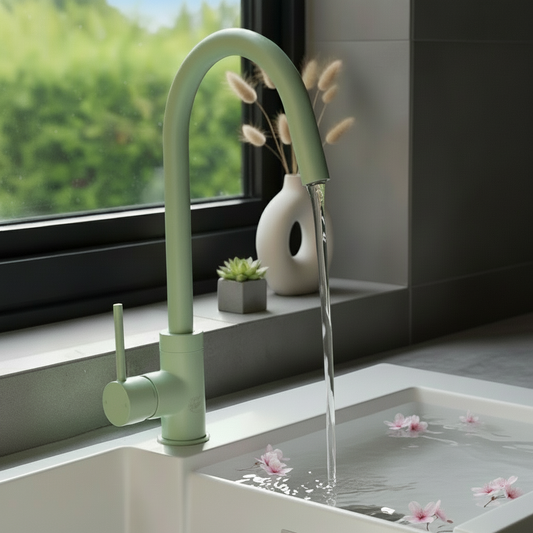 Contemporary Kitchen Tap — Neo Mint Color Pop