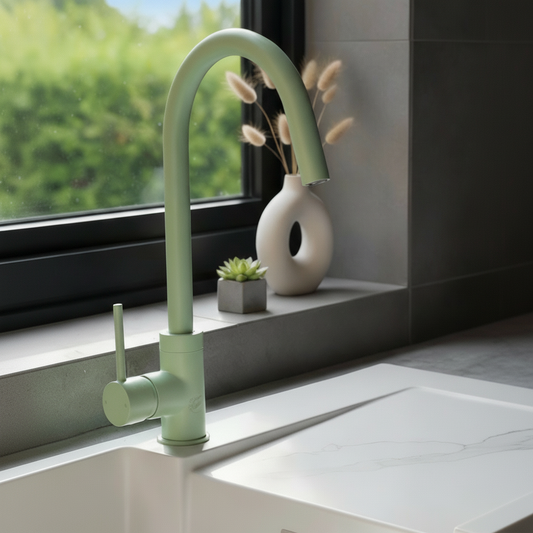 Contemporary Kitchen Tap — Neo Mint Color Pop