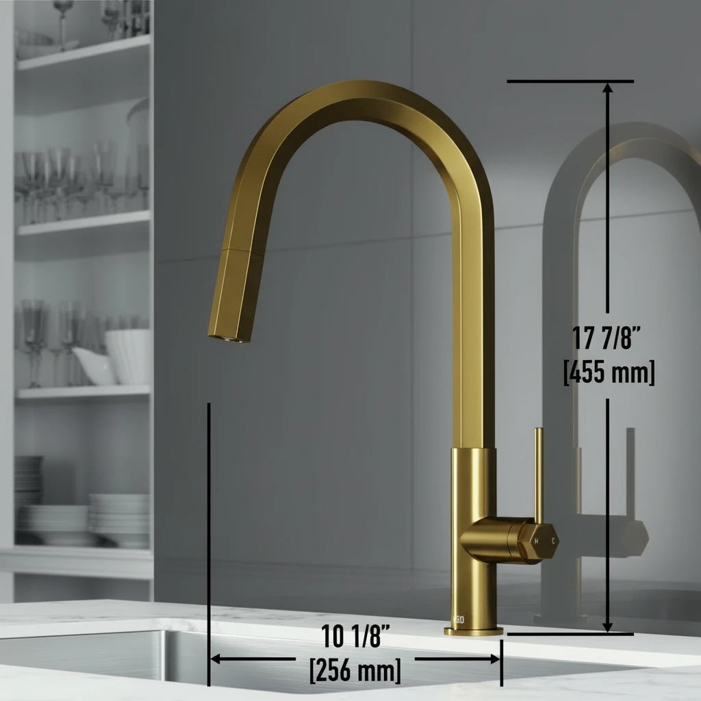 Pull-Down Kitchen Faucet – High Arc Single-Handle Professional Design