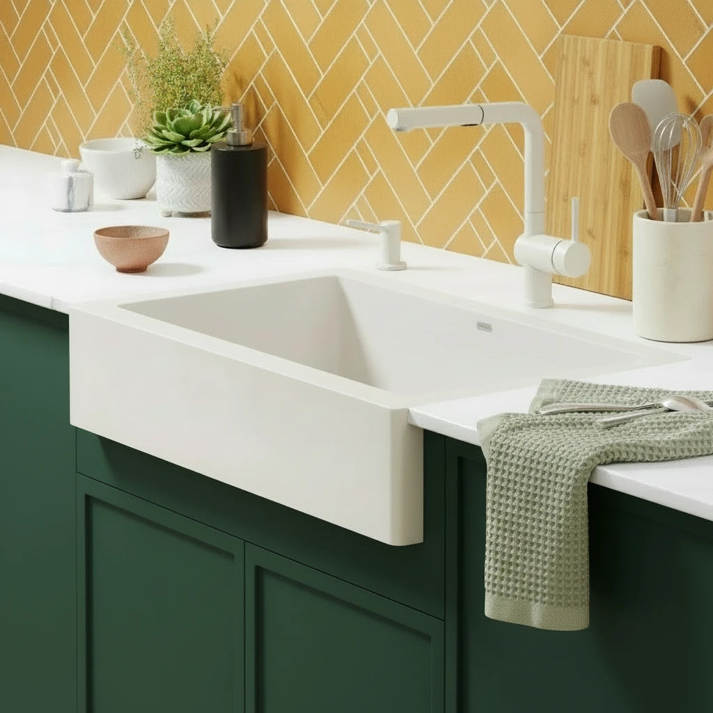 Low Arc Pull-Out Kitchen Faucet – Dual Spray Minimalist Design