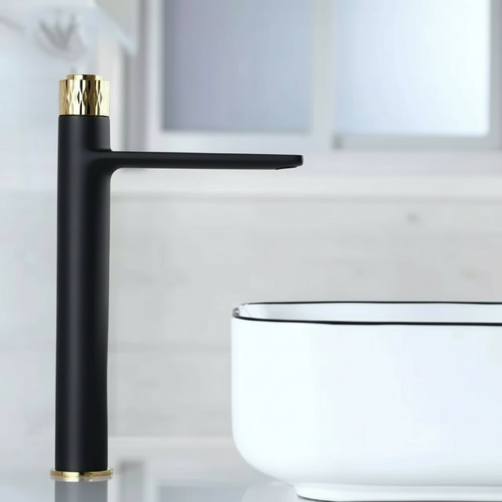 Black & Gold Bathroom Mixer Tap — Contemporary Luxury Design