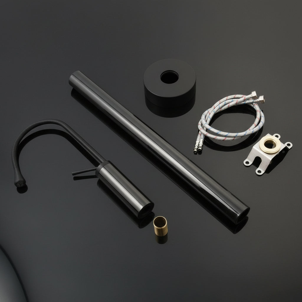 Freestanding Bathtub Mixer Faucet — Contemporary Floor-Mounted Design