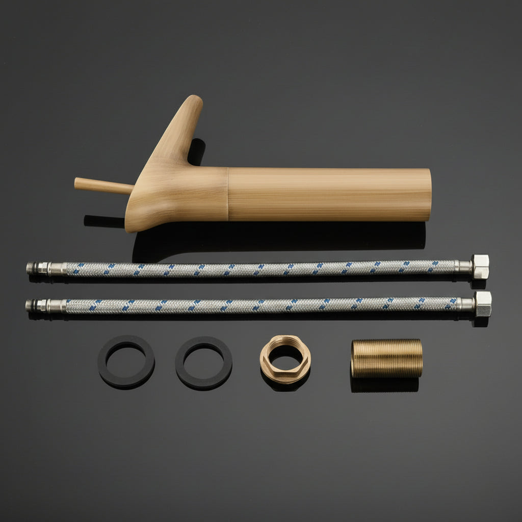 Waterfall Basin Faucet — Antique Brass Finish