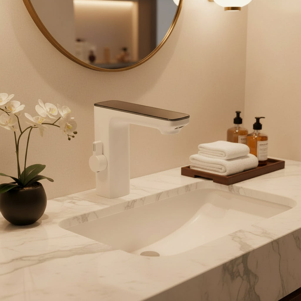 Touchless Bathroom Faucet — Sensor-Controlled Contemporary Design
